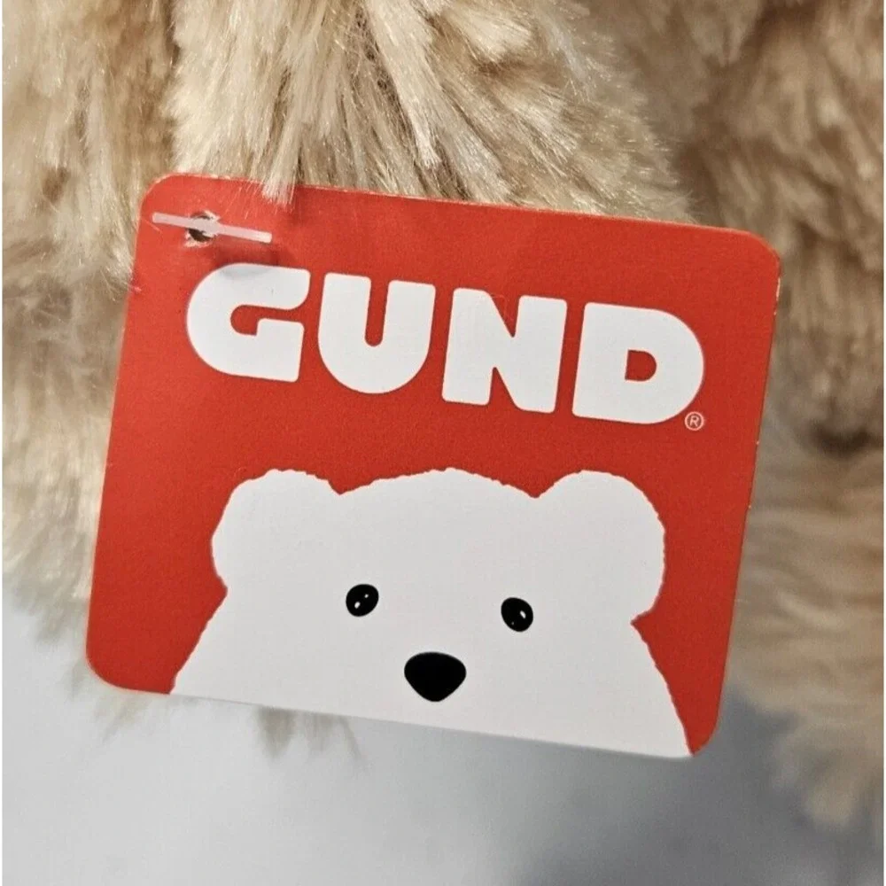 Gund Puppy Dog Heart Plush Tan Valentine's Day Headband Stuffed Toy 9